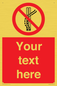 Custom prohibition Do not leave the tow track